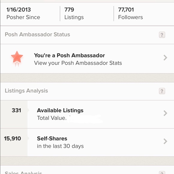 Posh Ambassador-Bookmark my closet - Picture 1 of 4